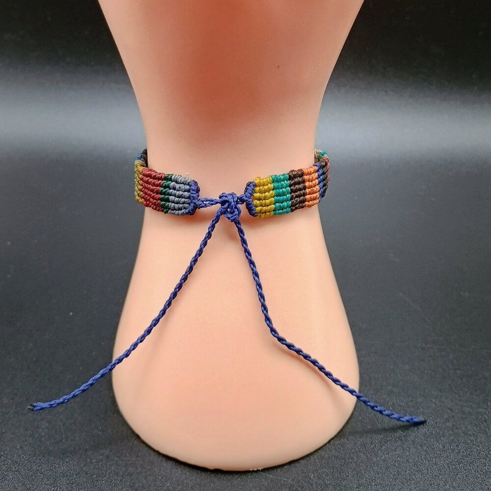 Woven Macram Thread Bracelet Peruvian Crafts Cusc… - image 2